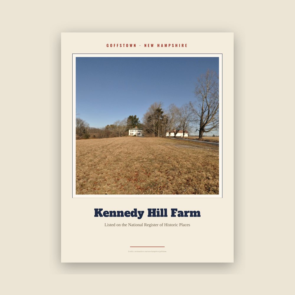 Goffstown Kennedy Hill Farm Landmark Print