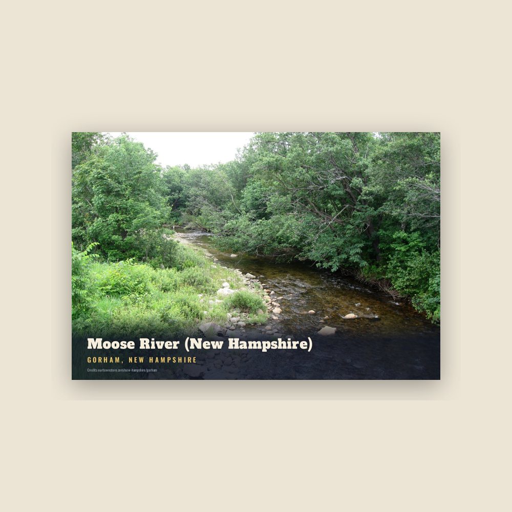 Gorham Moose River (New Hampshire) Postcard