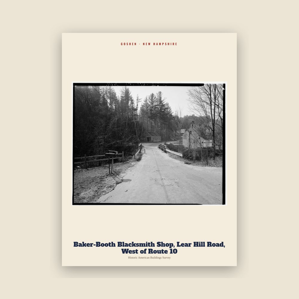 Goshen Baker-Booth Blacksmith Shop, Lear Hill Road, West of Route 10 Archive Print