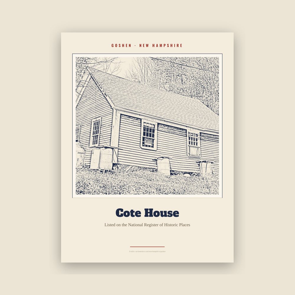 Goshen Cote House Landmark Print