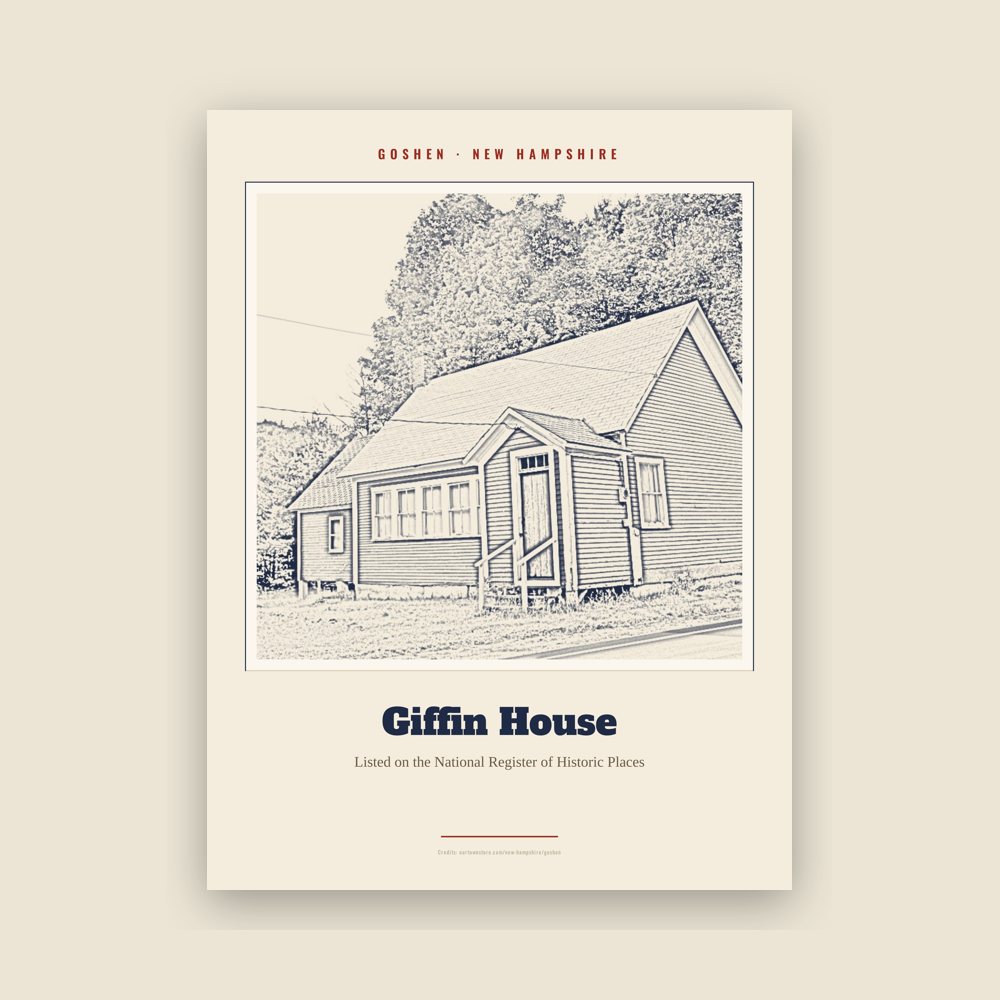 Goshen Giffin House Landmark Print
