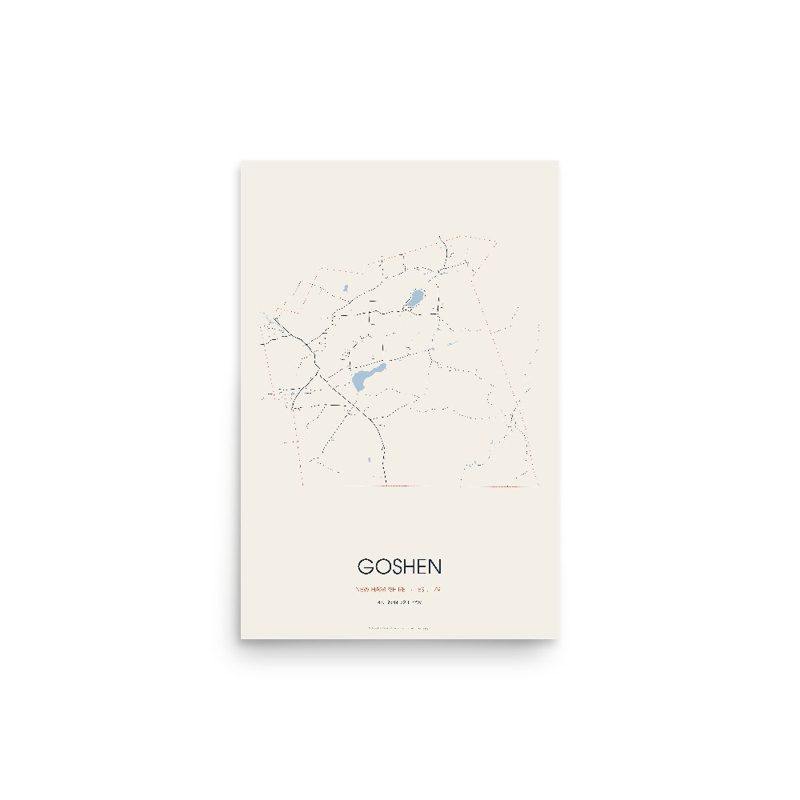 Goshen Street Map Poster · Linen
