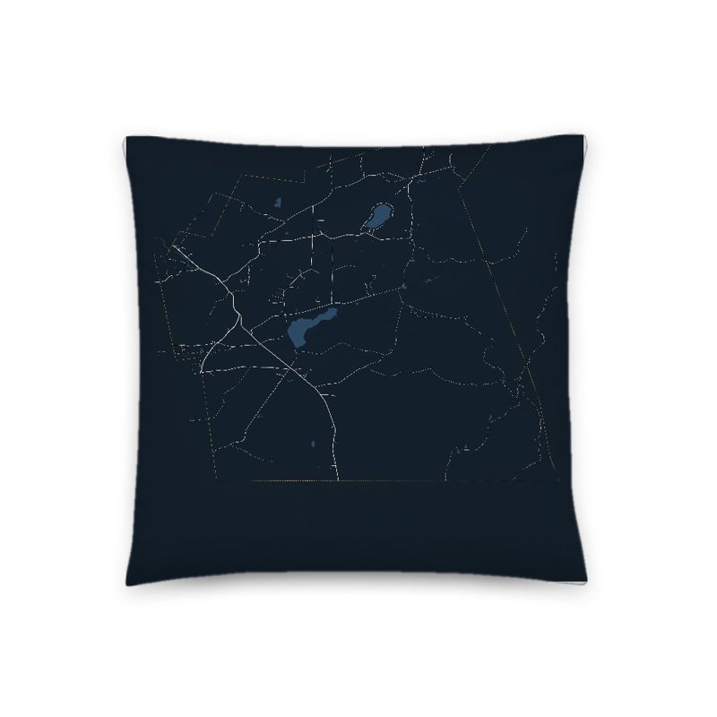Goshen Map Throw Pillow