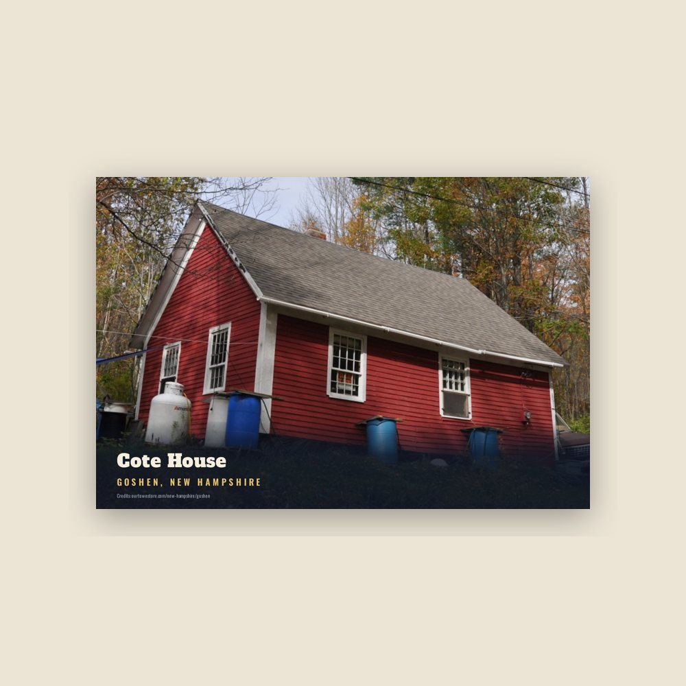 Goshen Cote House Postcard
