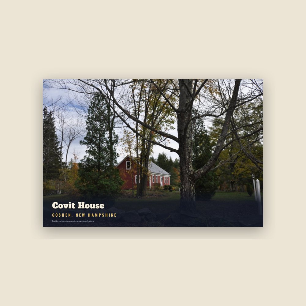 Goshen Covit House Postcard