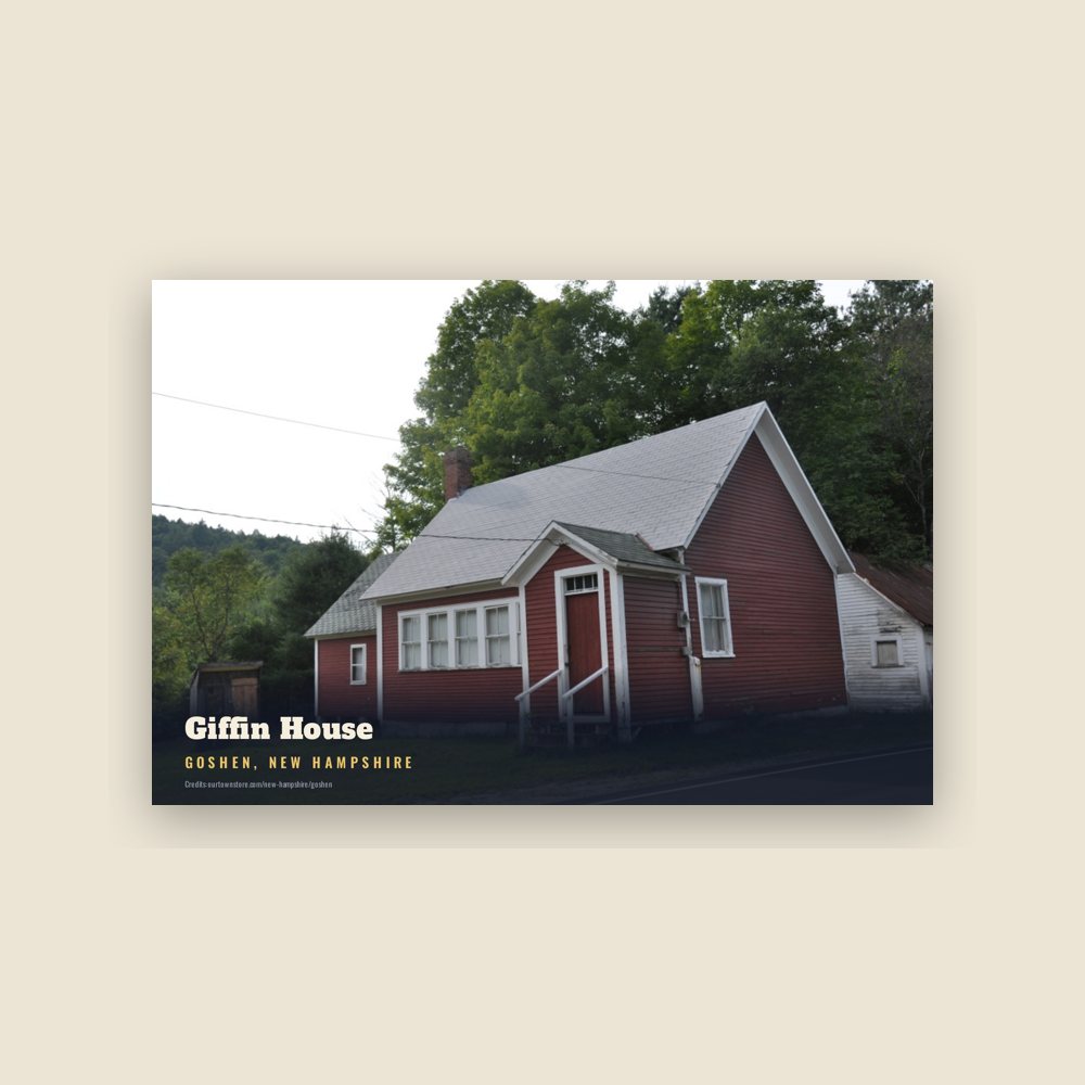 Goshen Giffin House Postcard