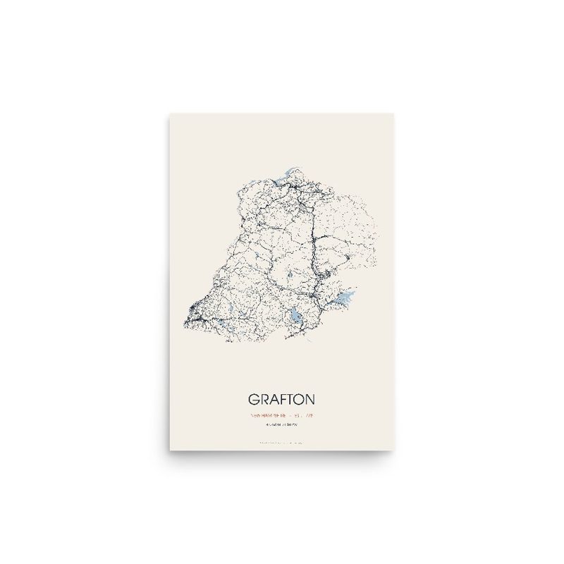 Grafton Street Map Poster · Linen