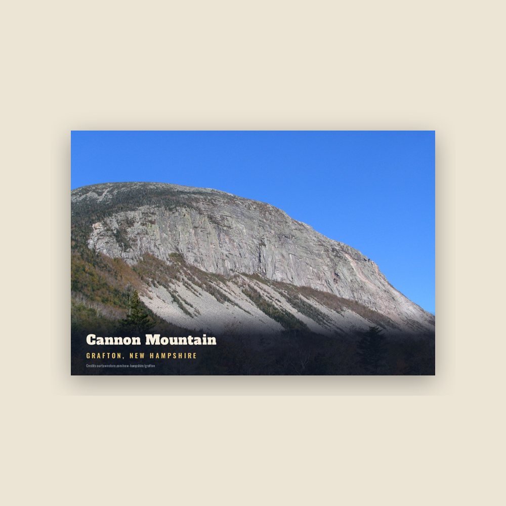 Grafton Cannon Mountain Postcard
