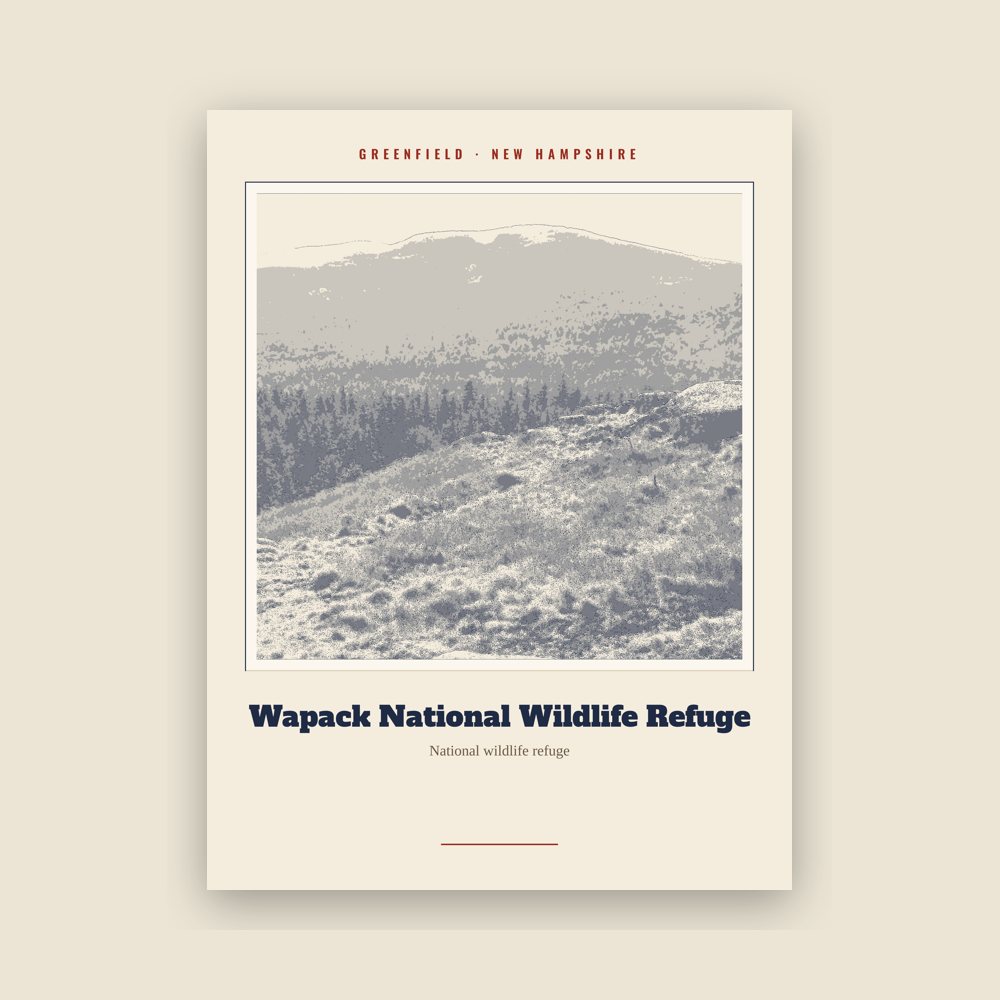 Greenfield Wapack National Wildlife Refuge Landmark Print