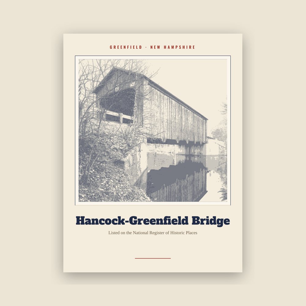 Greenfield Hancock-Greenfield Bridge Landmark Print