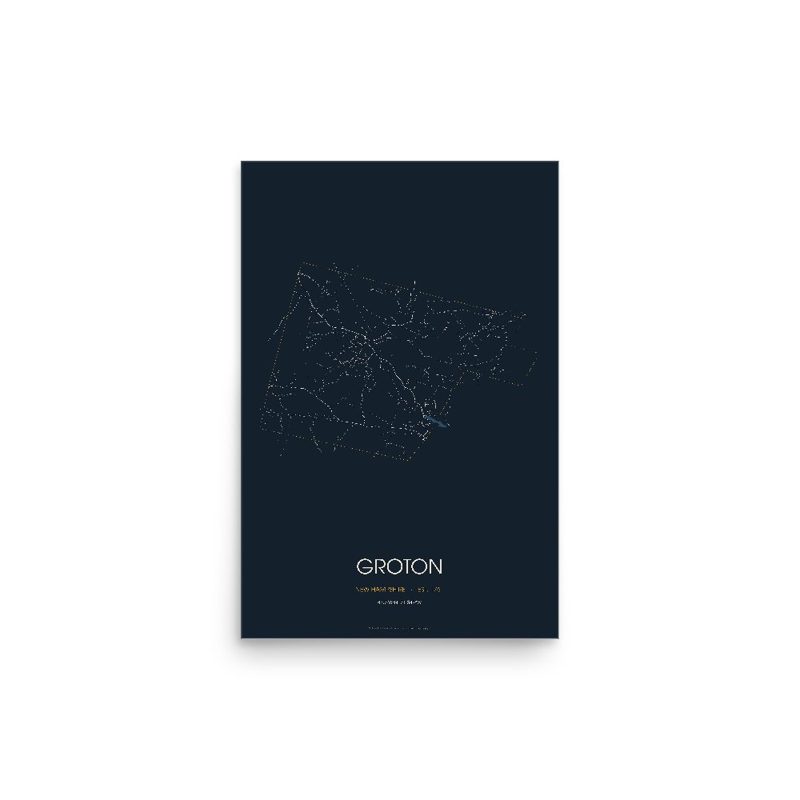 Groton Street Map Poster · Midnight
