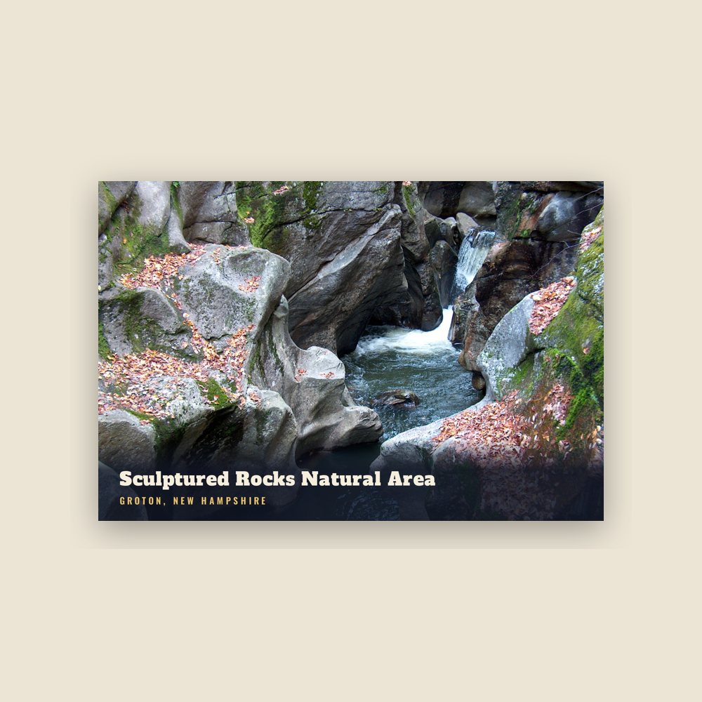 Groton Sculptured Rocks Natural Area Postcard