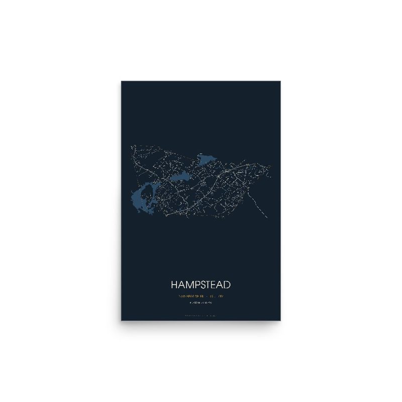 Hampstead Street Map Poster · Midnight
