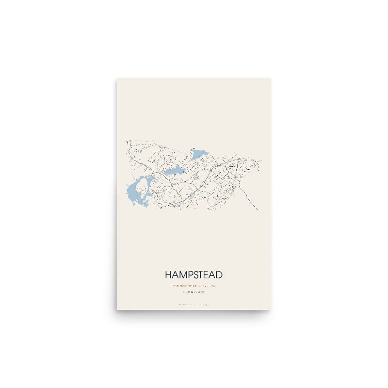 Hampstead Street Map Poster · Linen