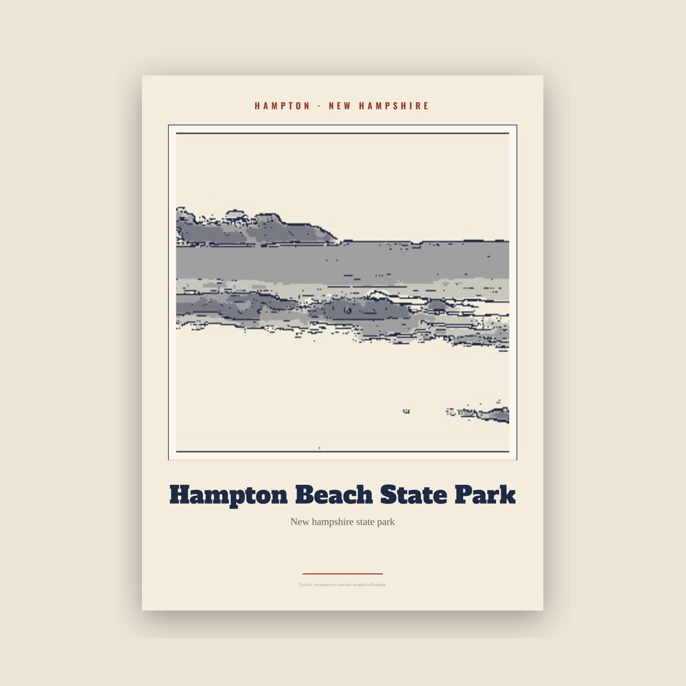 Hampton Hampton Beach State Park Landmark Print