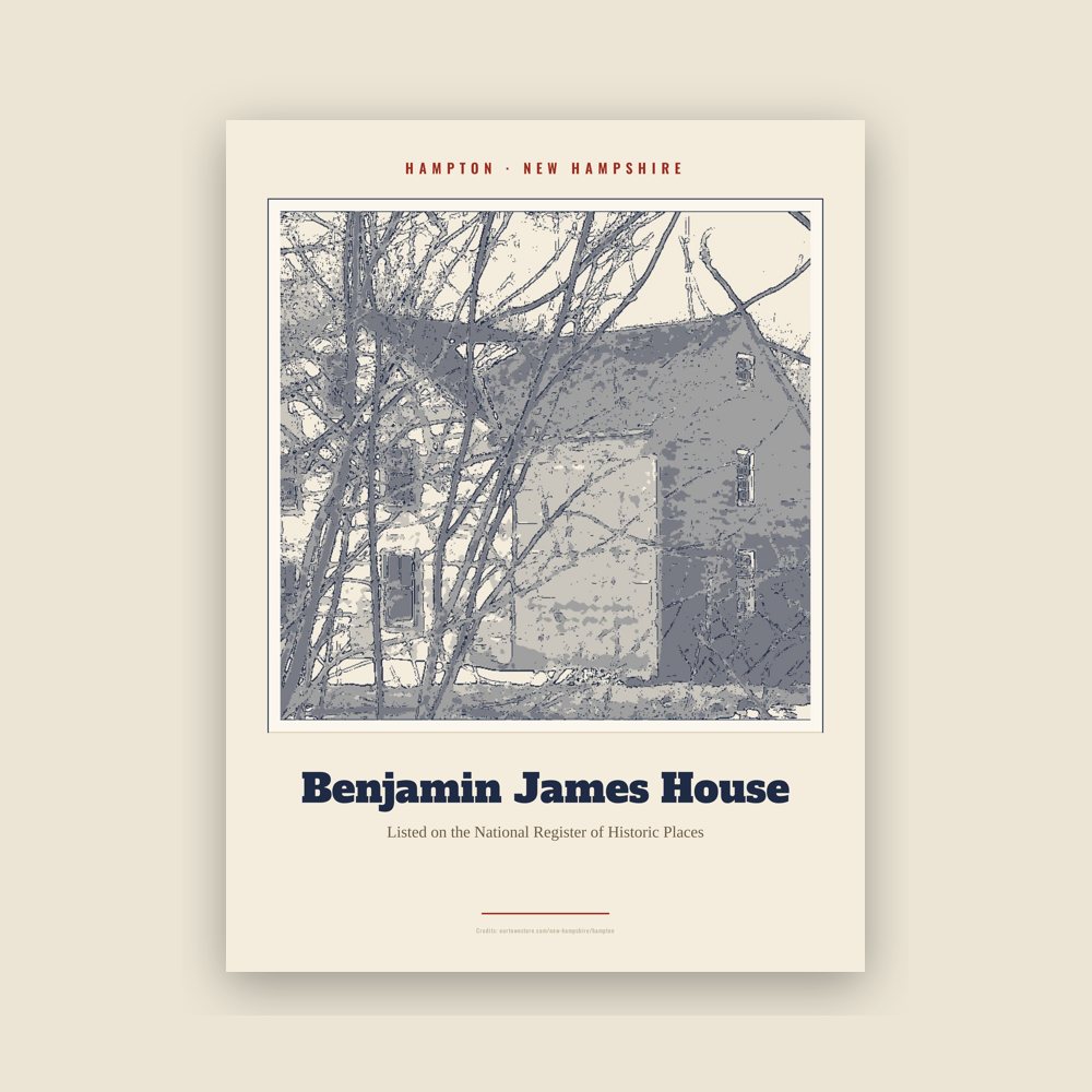 Hampton Benjamin James House Landmark Print