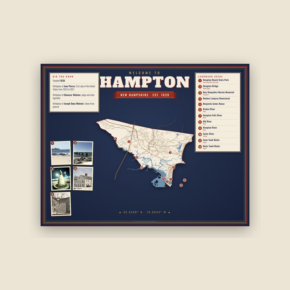 Hampton Map Placemat