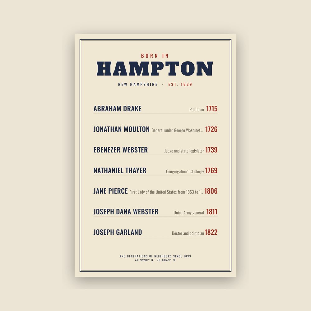 Hampton “Born In” Poster
