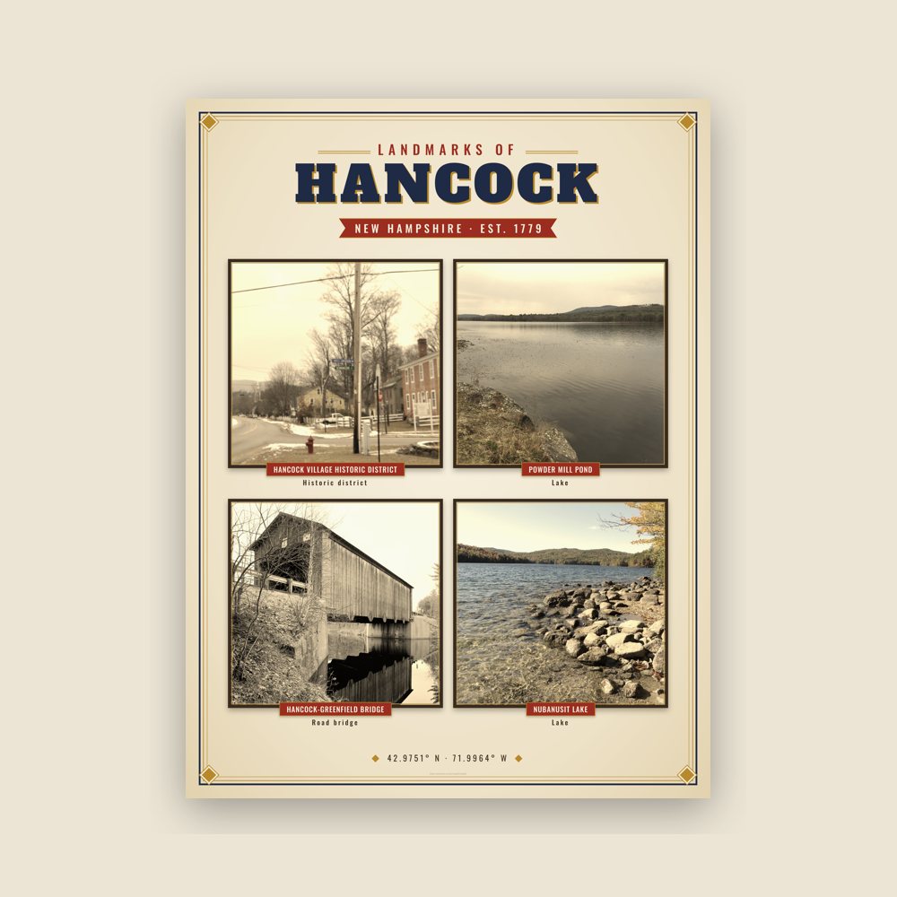 Hancock Landmarks Photo Poster
