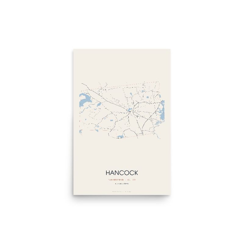 Hancock Street Map Poster · Linen