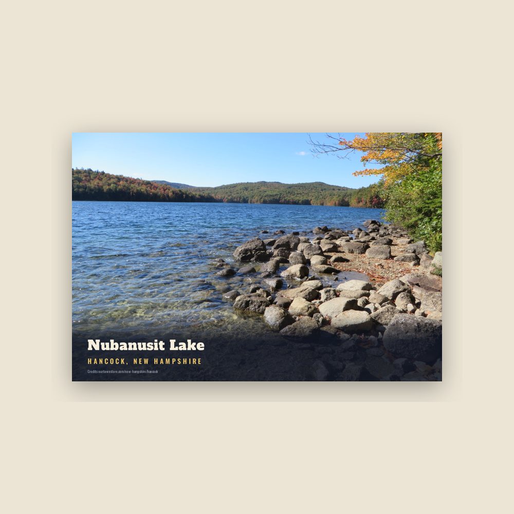 Hancock Nubanusit Lake Postcard