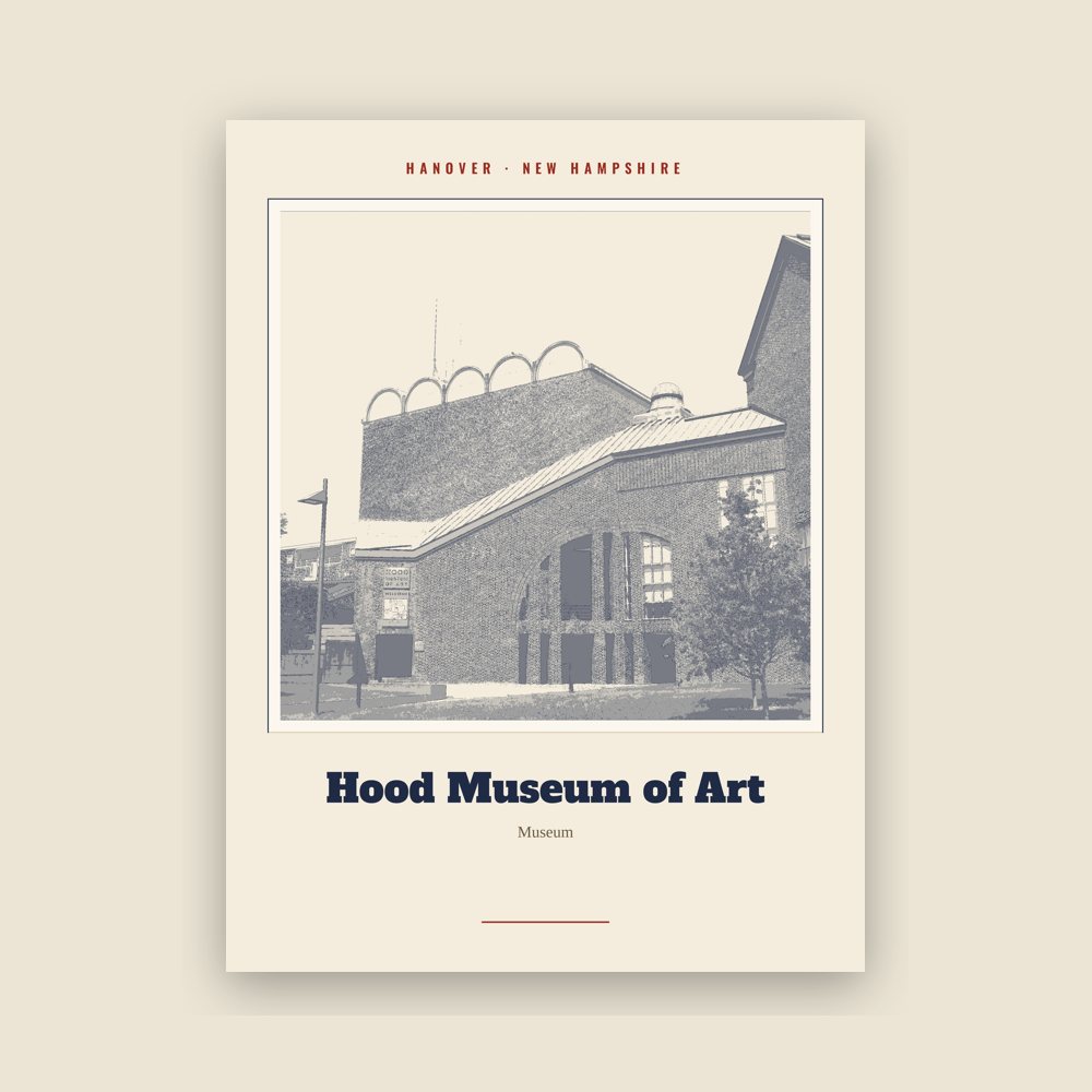 Hanover Hood Museum of Art Landmark Print