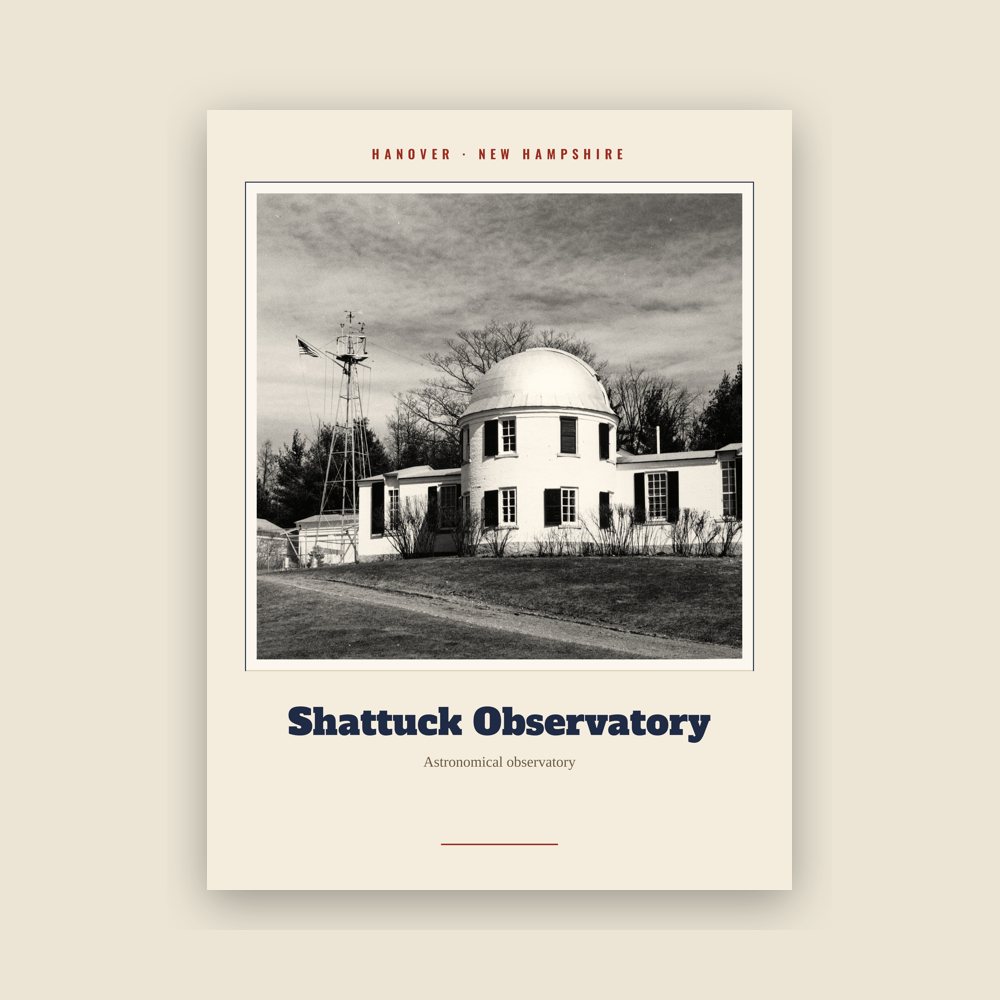 Hanover Shattuck Observatory Landmark Print