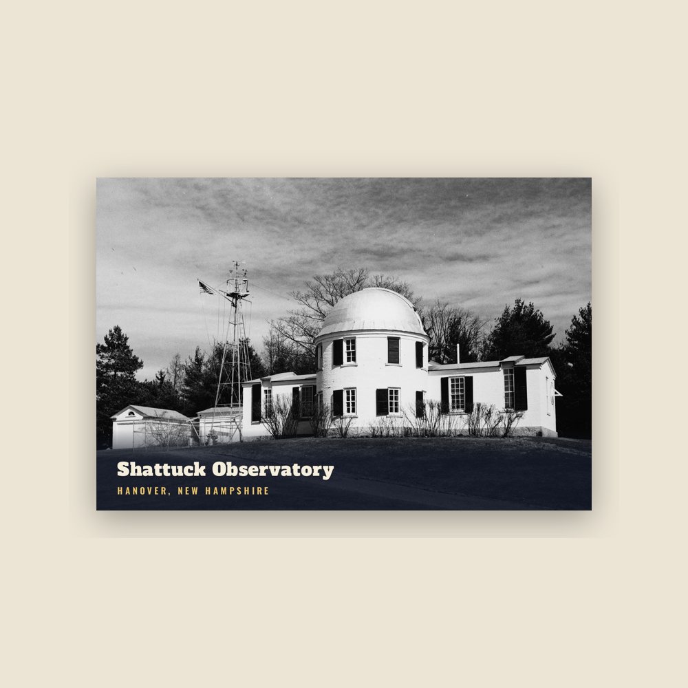 Hanover Shattuck Observatory Postcard