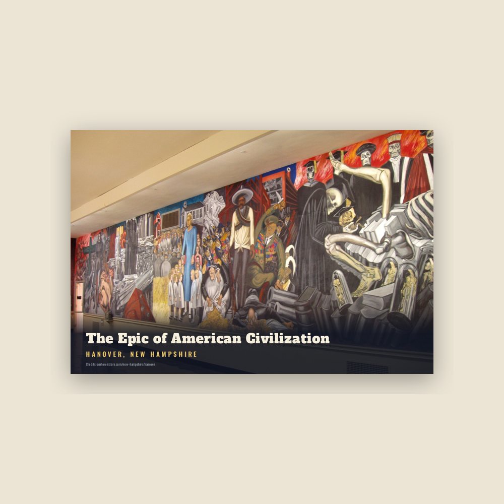 Hanover The Epic of American Civilization Postcard