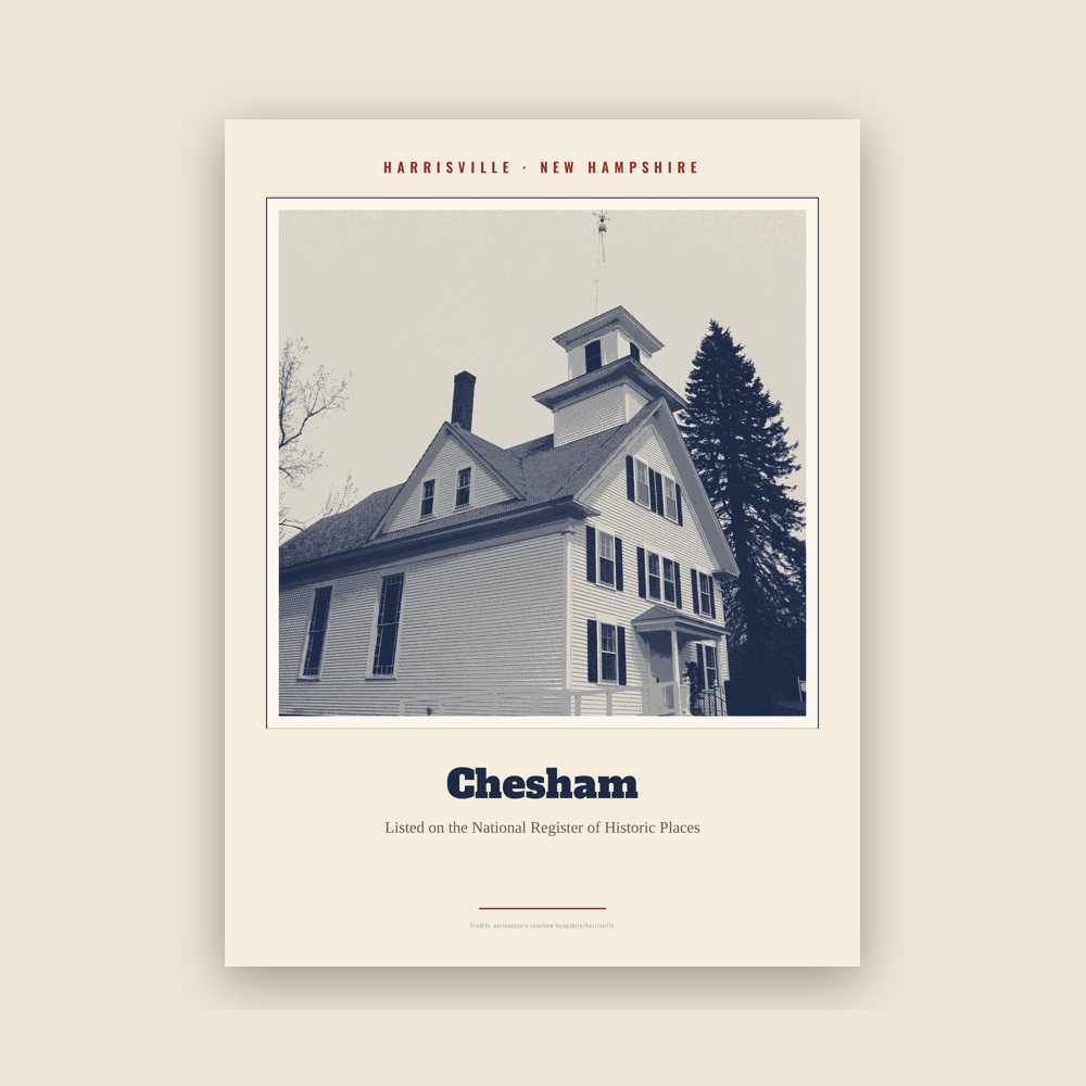 Harrisville Chesham Landmark Print