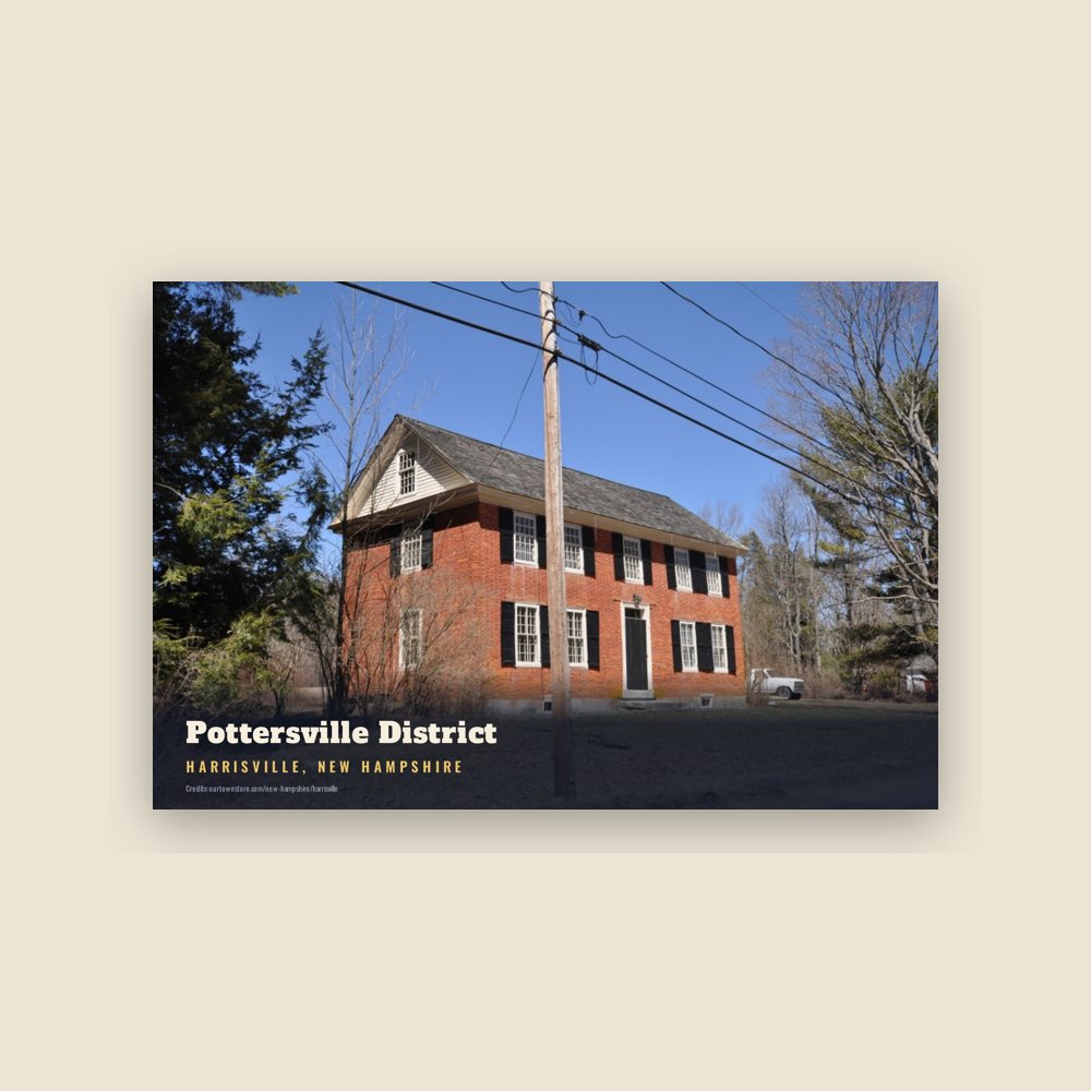 Harrisville Pottersville District Postcard