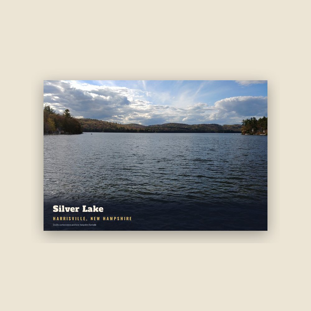 Harrisville Silver Lake Postcard