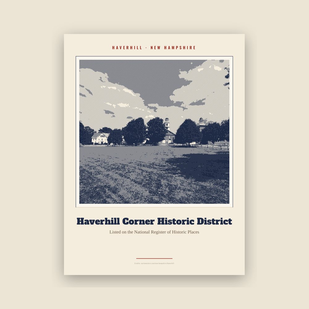 Haverhill Haverhill Corner Historic District Landmark Print