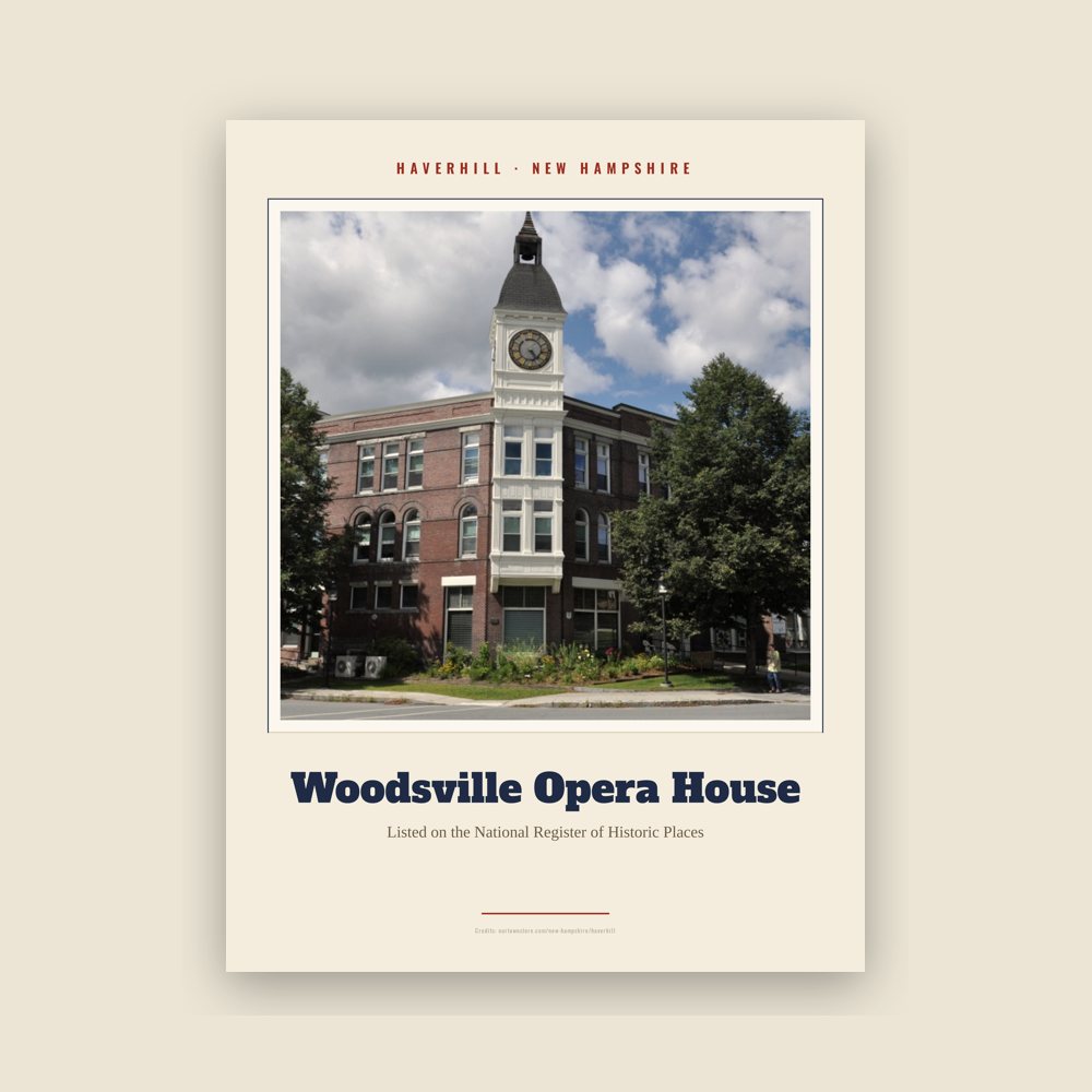 Haverhill Woodsville Opera House Landmark Print
