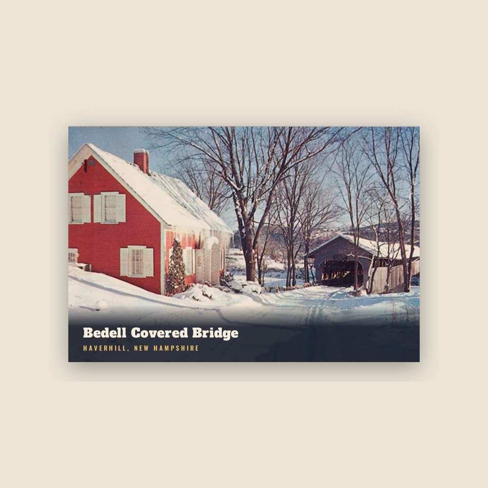 Haverhill Bedell Covered Bridge Postcard