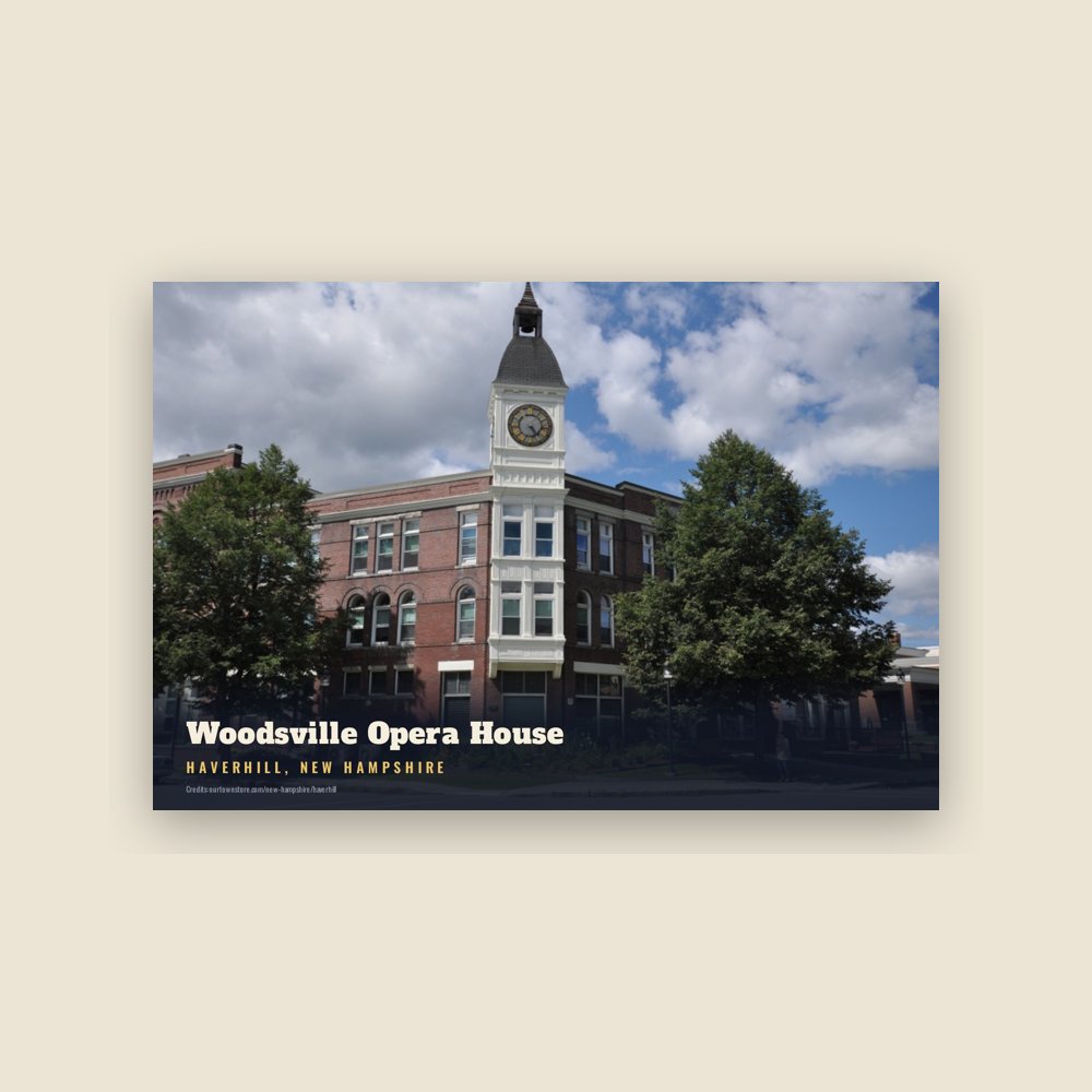 Haverhill Woodsville Opera House Postcard