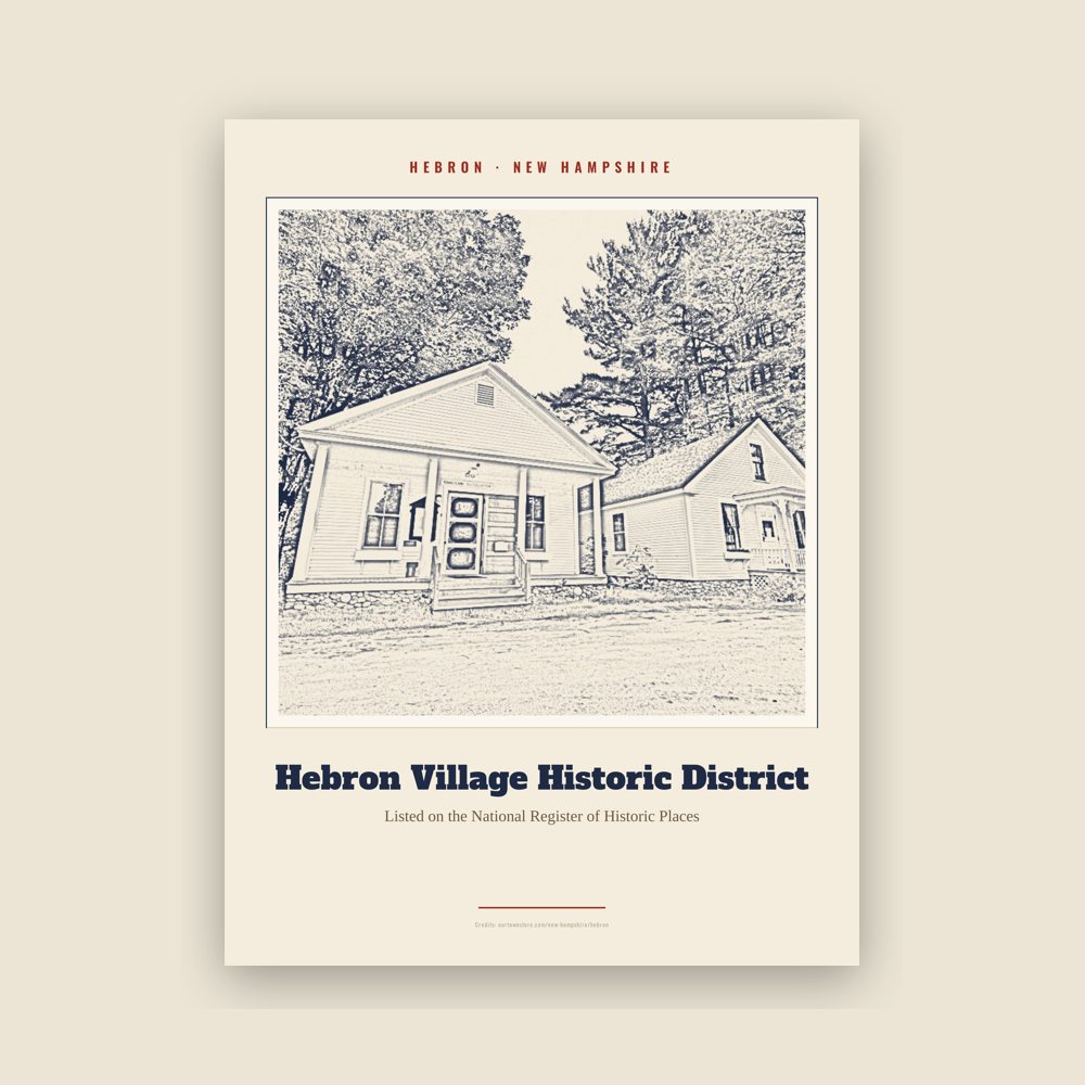 Hebron Hebron Village Historic District Landmark Print