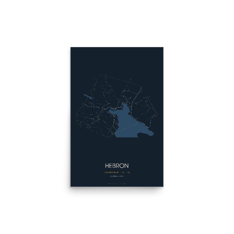 Hebron Street Map Poster · Midnight