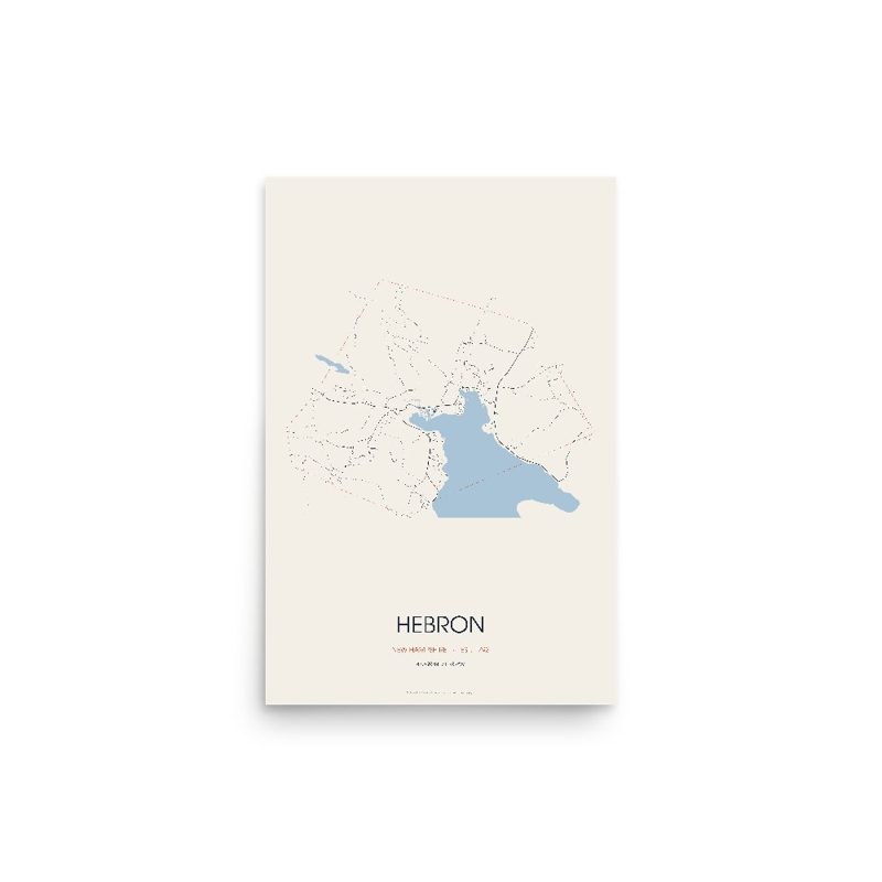Hebron Street Map Poster · Linen