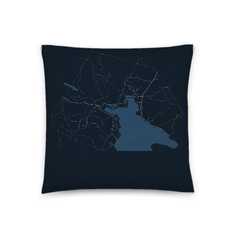 Hebron Map Throw Pillow