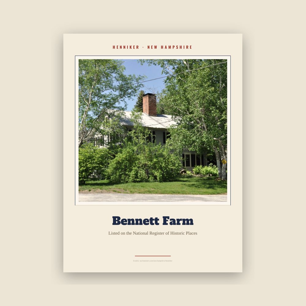 Henniker Bennett Farm Landmark Print