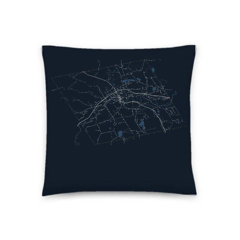 Henniker Map Throw Pillow