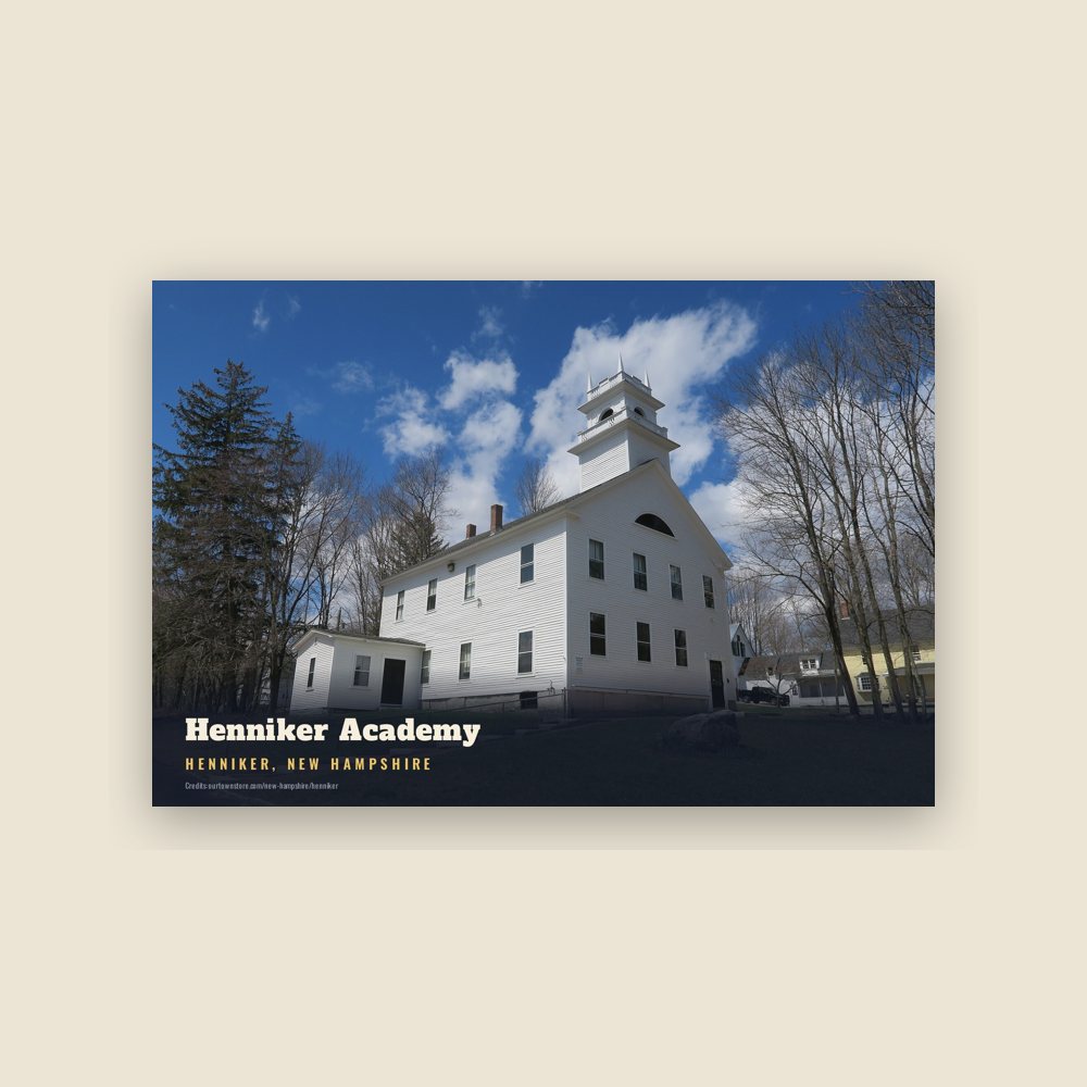 Henniker Henniker Academy Postcard