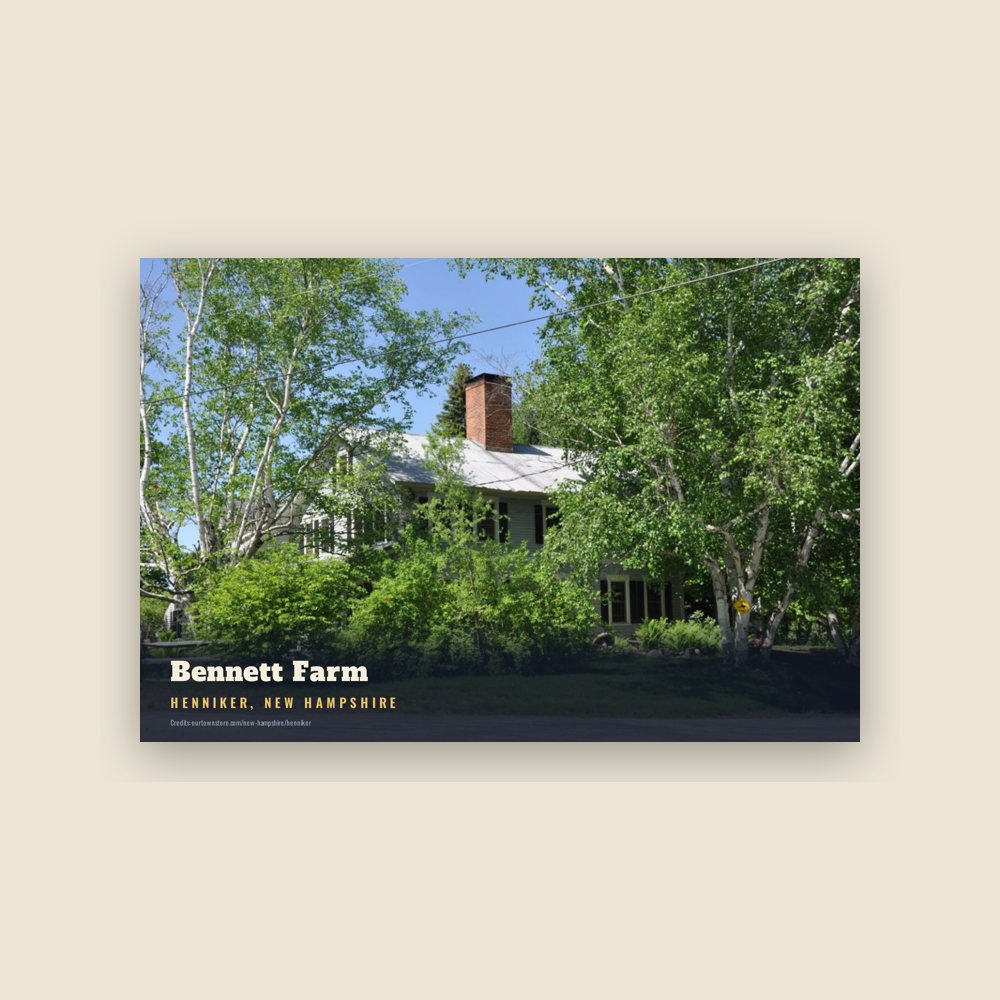 Henniker Bennett Farm Postcard