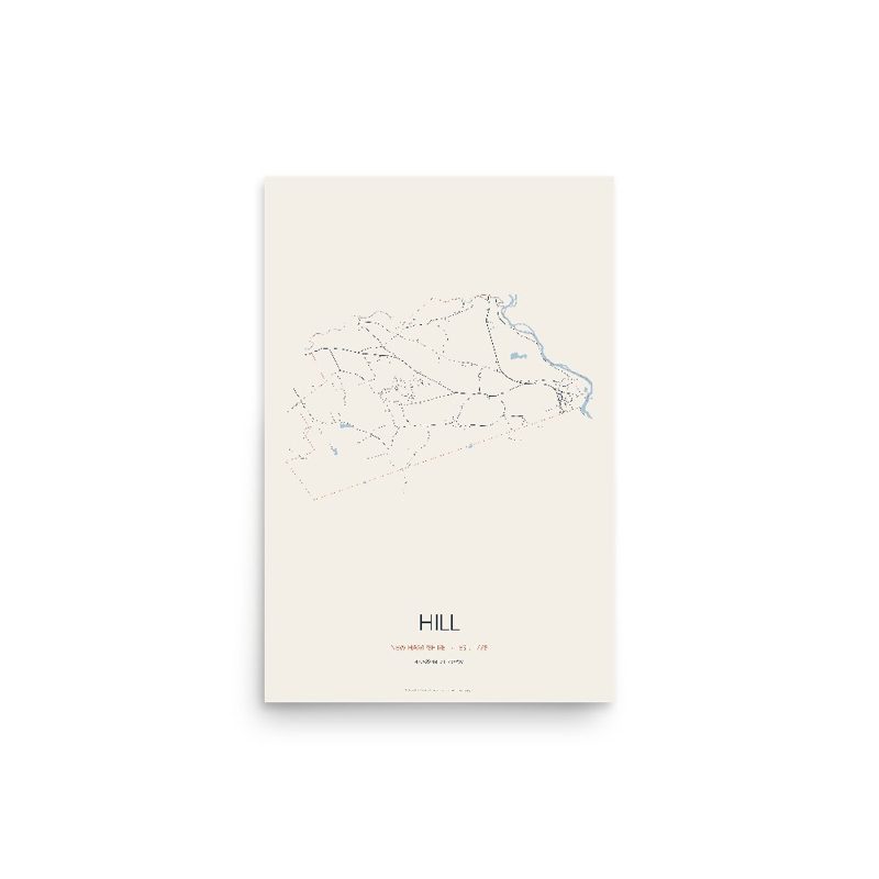 Hill Street Map Poster · Linen