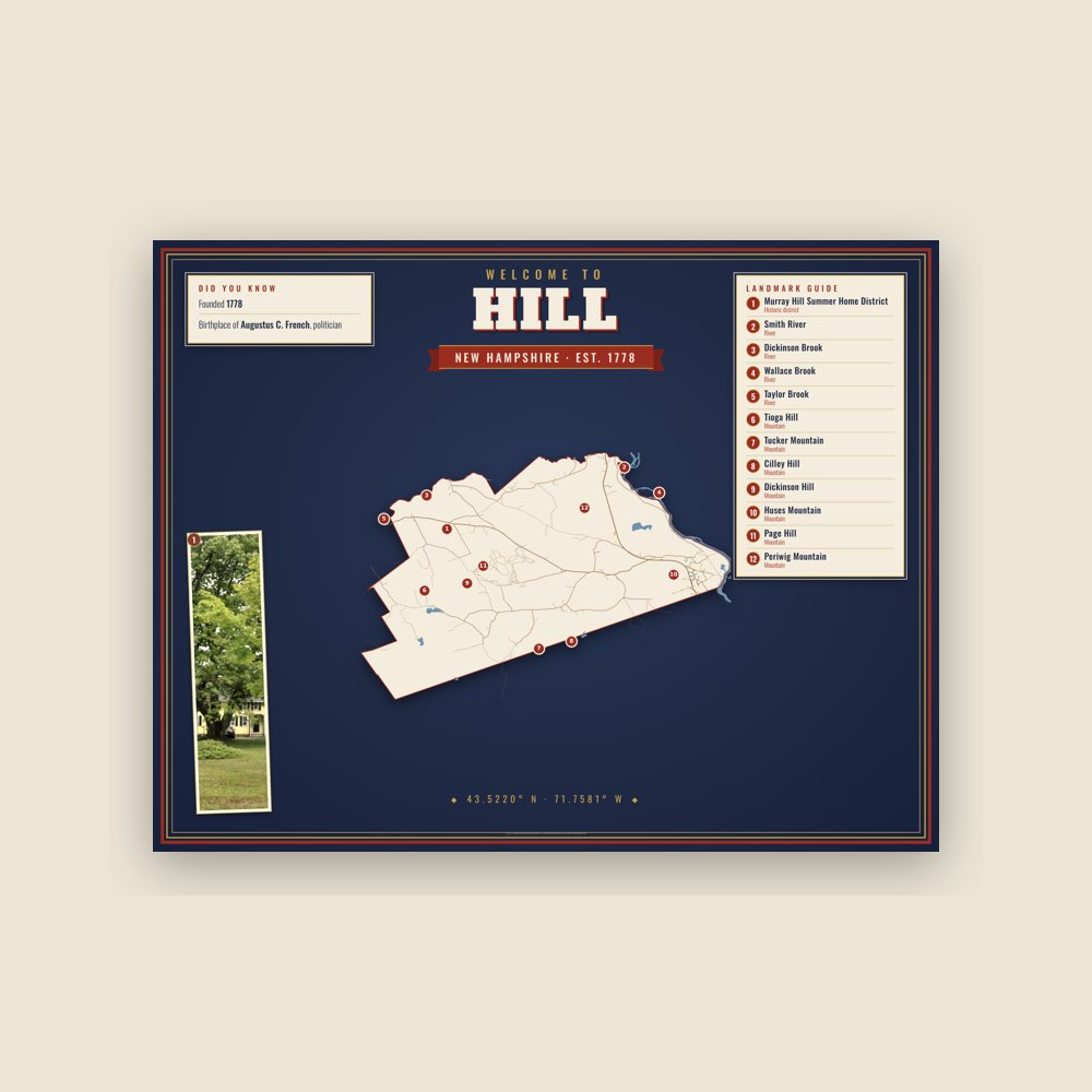 Hill Map Placemat