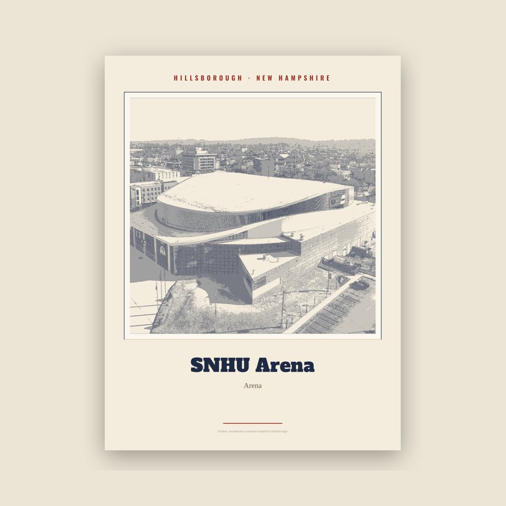 Hillsborough SNHU Arena Landmark Print