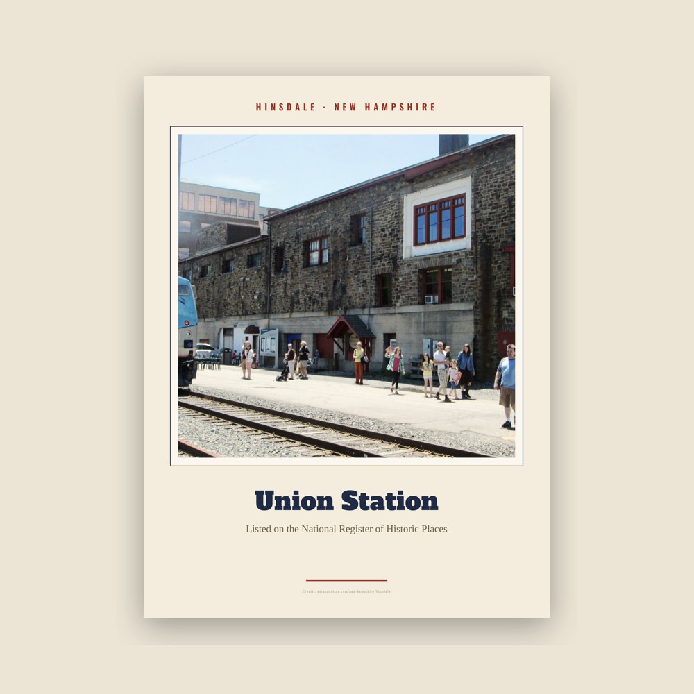Hinsdale Union Station Landmark Print