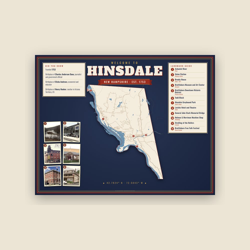 Hinsdale Map Placemat