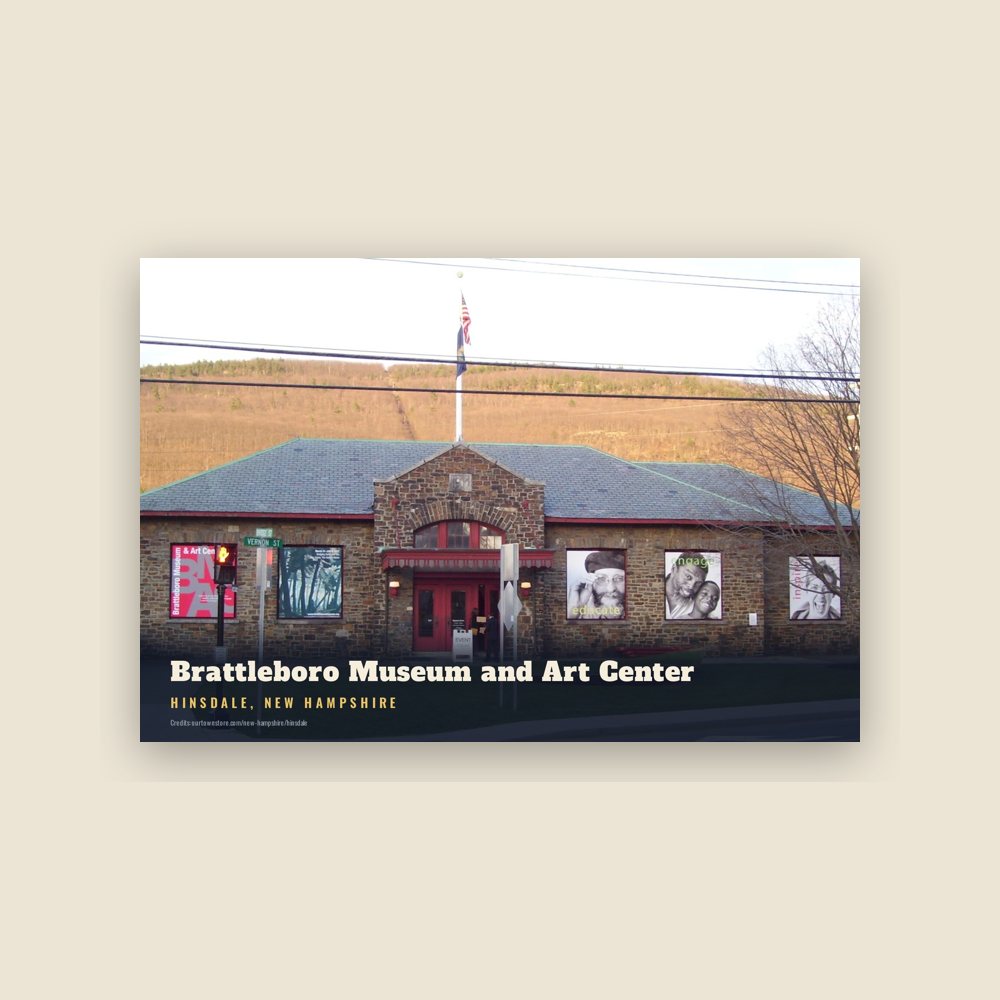 Hinsdale Brattleboro Museum and Art Center Postcard